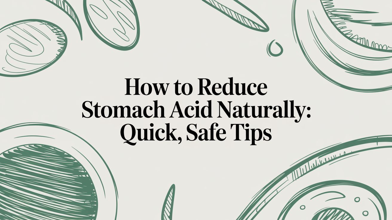 How to reduce stomach acid naturally: Quick, safe tips
