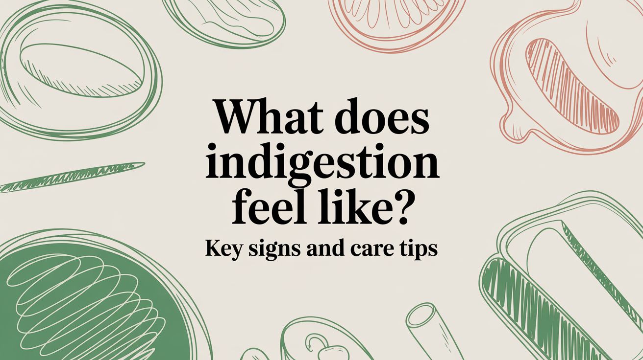 What does indigestion feel like? Key signs and care tips